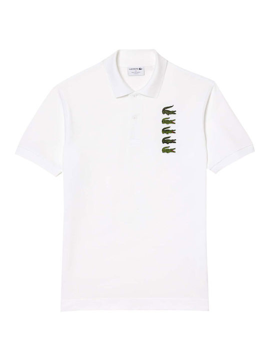 Lacoste Ανδρική Μπλούζα Κοντομάνικη Polo Λευκή