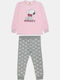 Alouette Kinder Schlafanzug Winterlich Rosa Snoopy