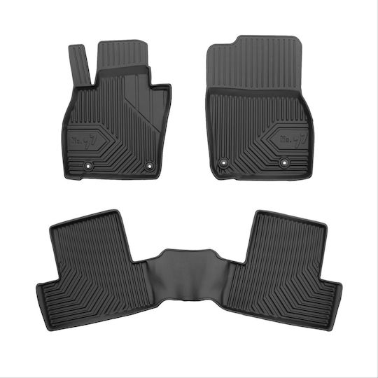 Frogum Σετ Μπροστινά και Πίσω Πατάκια 3τμχ για Mazda CX-60 2022 Μαύρα