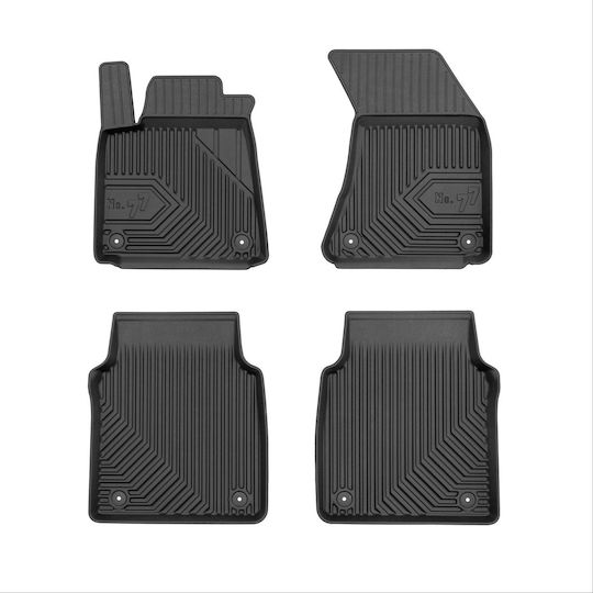 Frogum Set of Front and Rear Mats 4pcs for Audi A8 2009-2017 Black
