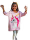 Happy Button Kids Sweatshirt Pink