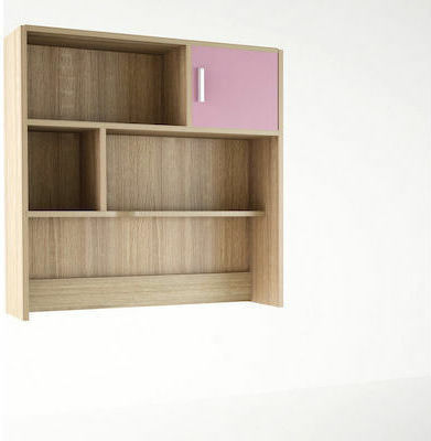 Raft Perete Lemn Oak Pink - Walnut Beige 100x30x100cm