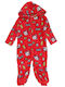 Nickelodeon Kids' One-piece Pajamas Winter Fleece Red