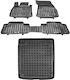 Rezaw Plast Set of Front and Rear Mats 4pcs for Audi e-tron 2021+ Black