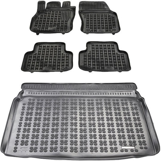 Rezaw Plast Σετ Μπροστινά και Πίσω Πατάκια 5τμχ για Audi Q3 2019+ Μαύρα