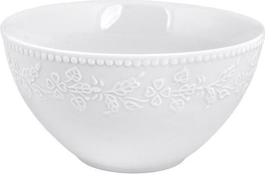Oriana Ferelli Kea Cereal Serving Bowl Round made of Porcelain White with Diameter 18cm