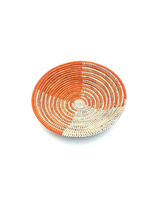 Obstschale Korbweide Orange 30cm