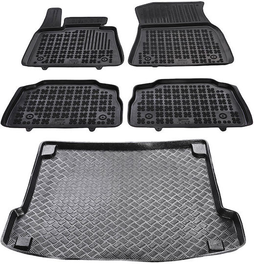 Rezaw Plast Set of Front and Rear Mats 5pcs for BMW X6 2020+ Black