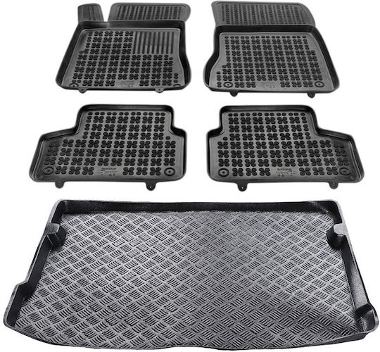Rezaw Plast Set of Front and Rear Mats 5pcs for Mercedes-Benz GLA 2019+ Black