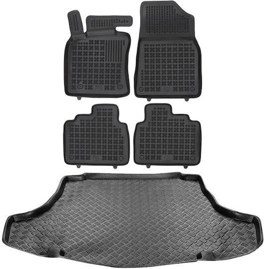 Rezaw Plast Set of Front and Rear Mats 5pcs for Toyota Camry 2017+ Black