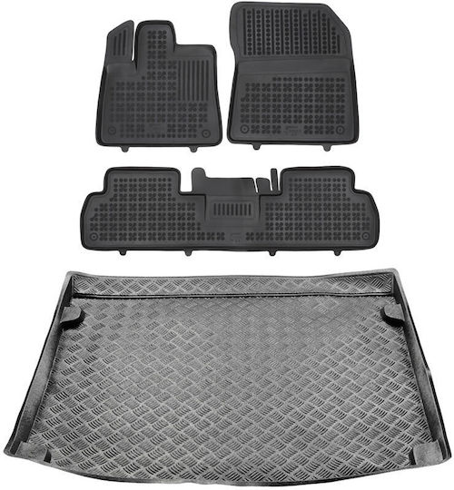 Rezaw Plast Σετ Μπροστινά και Πίσω Πατάκια 5τμχ για Peugeot Rifter Opel Combo Citroen Berlingo Μαύρα