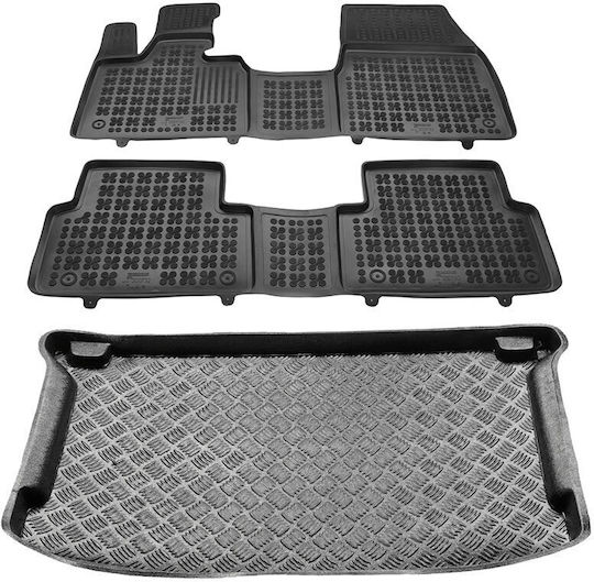Rezaw Plast Set of Front and Rear Mats 3pcs for BMW i3 2013 2022 Black
