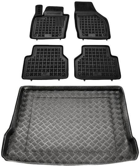 Rezaw Plast Set of Front and Rear Mats 5pcs for Audi Q3 2011+ Black