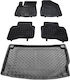 Rezaw Plast Set of Front and Rear Mats 5pcs for Kia Niro 2017+ Black