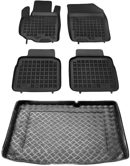 Rezaw Plast Σετ Μπροστινά και Πίσω Πατάκια 5τμχ για Suzuki SX4 S-Cross 2013 2021 Μαύρα