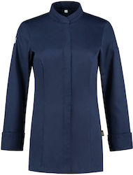 Le Nouveau Chef Mantel Koch Damen Blau mit Lang...