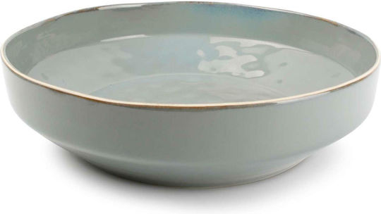 Salt & Pepper Green Eden Plate Soup Ceramic Green with Diameter 31.5cm