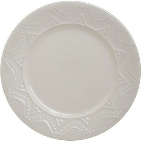 Click Servierteller Untiefe Porzellan Beige mit Durchmesser 26cm 6Stück