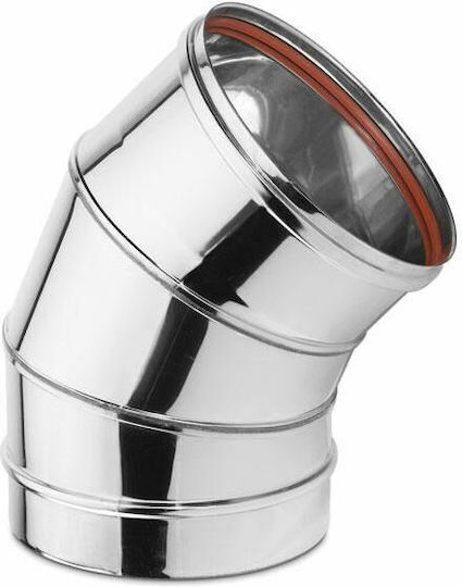 Inox Shell Chimney Clamp Inox 80mm Silver