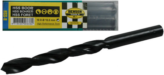 Benson Set of 10 Drills HSS for Metal