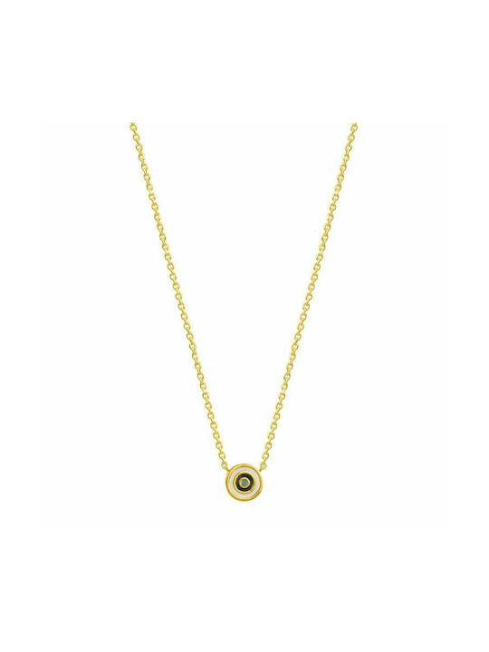 Amor Amor Necklace Eye from Gold Plated Silver