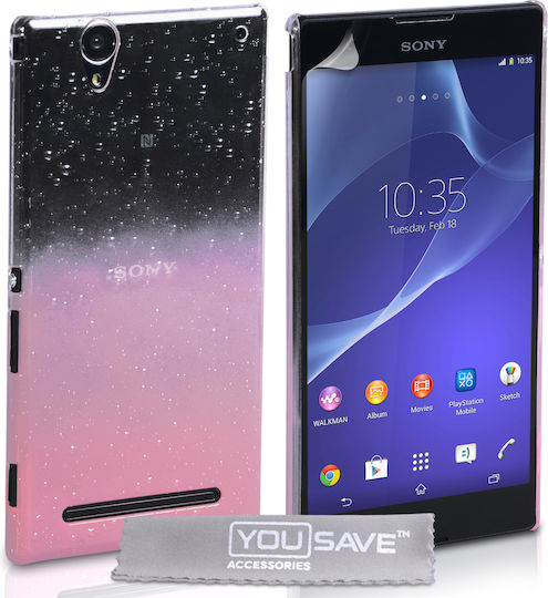 YouSave Accessories Umschlag Rückseite Kunststoff Transparent (Xperia T2 Ultra)