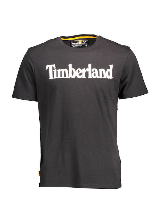 Timberland T-shirt Bărbătesc cu Mânecă Scurtă BLACK
