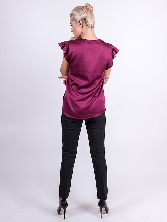 Pants Dama Tesatura Pantaloni Black