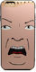 Design Angry Face Back Cover Silicon (Huawei P20 Lite)