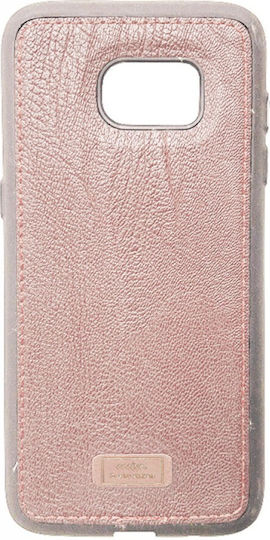 Matt Designs Umschlag Rückseite Silikon Rosa (Galaxy S7 Edge)