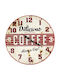 Wall Clock Metallic Brown