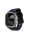 Nomad Sport Rugged Strap V2 FKM Strap Silicone Atlantic Blue Black (Apple Watch 44/45/46mm/Ultra 49mm)