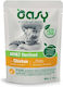 Oasy Chunks Wet Food for Adult Cats in Pouches with Chicken 58gr