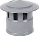 KymaSol Krone Rauchrohr Inox 75mm Silber