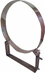 Inox Shell Στήριγμα Καπνοδόχου Inox 300mm Ασημί