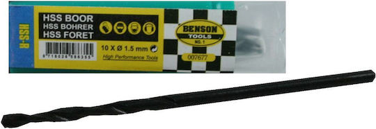 Benson Set of 10 Drills HSS for Metal