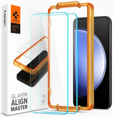 Spigen Alm Glas.tr 2-pack Vollflächig gehärtetes Glas (Galaxy S23 FE)