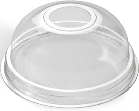 Dimex Dimex Einwegbecherdeckel Kuppel-Deckel in Transparent Farbe 100Stk
