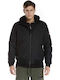 Devergo Herren Winter Jacke Lässig ΜΑΥΡΟ