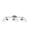 Horoz Electric Triple Spot with Socket E14 in Silver Color