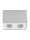 Avide Double Spot with Socket GU10 in White Color
