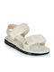 Flache Sandalen für Damen in Beige Farbe