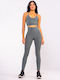 Women's Long Yoga Legging High Waisted Khaki