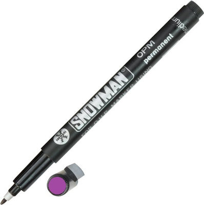 Snowman Permanent Marker Purple