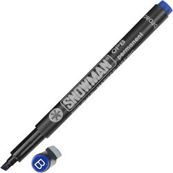 Snowman Permanent Marker Blue