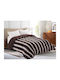 Silk Fashion Duvet Cover Queen 220x240cm Animal Dark brown 780 GSMGsm