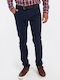 Trousers Chino Elastic in Slim Fit Blue