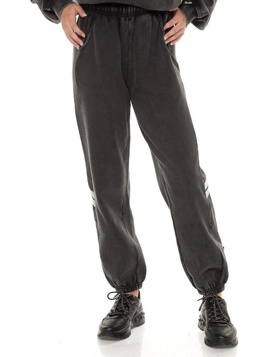 Reah Jogginghose Jogger Vlies Schwarz
