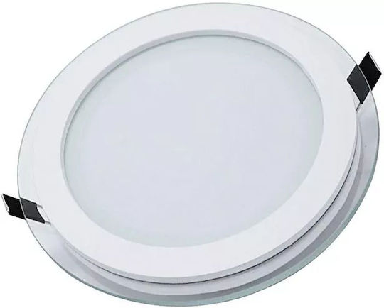 Vito Кръгла Вграден LED Панел 16W с Студено бяло Светлина 6000К 20см.