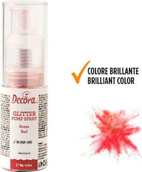 Decora Χρυσόσκονη Glitter Κόκκινη 10gr